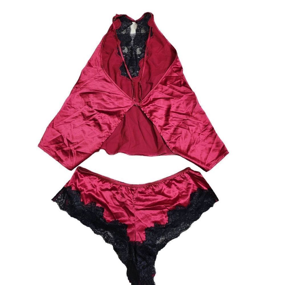 Frederick's of Hollywood Satin and Lace Cami Set - Picture 5 of 7